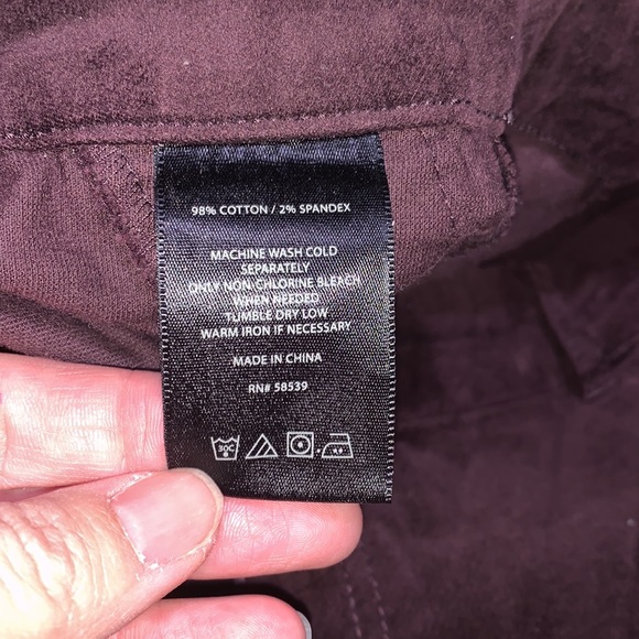 Kut from the Kloth Velveteen trouser velvet purple plum pants size 16 - Picture 12 of 16